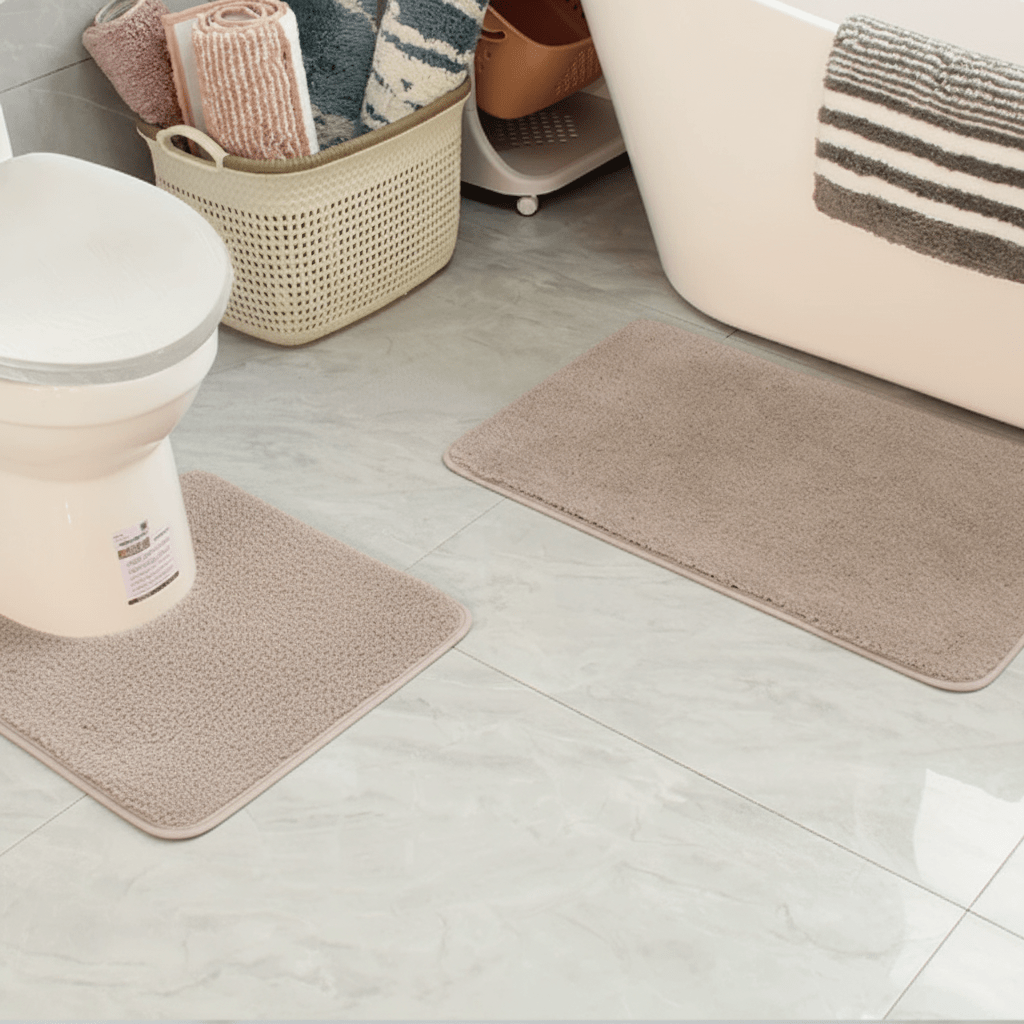 Microvezel badmat met antislip – zacht, absorberend en sneldrogend