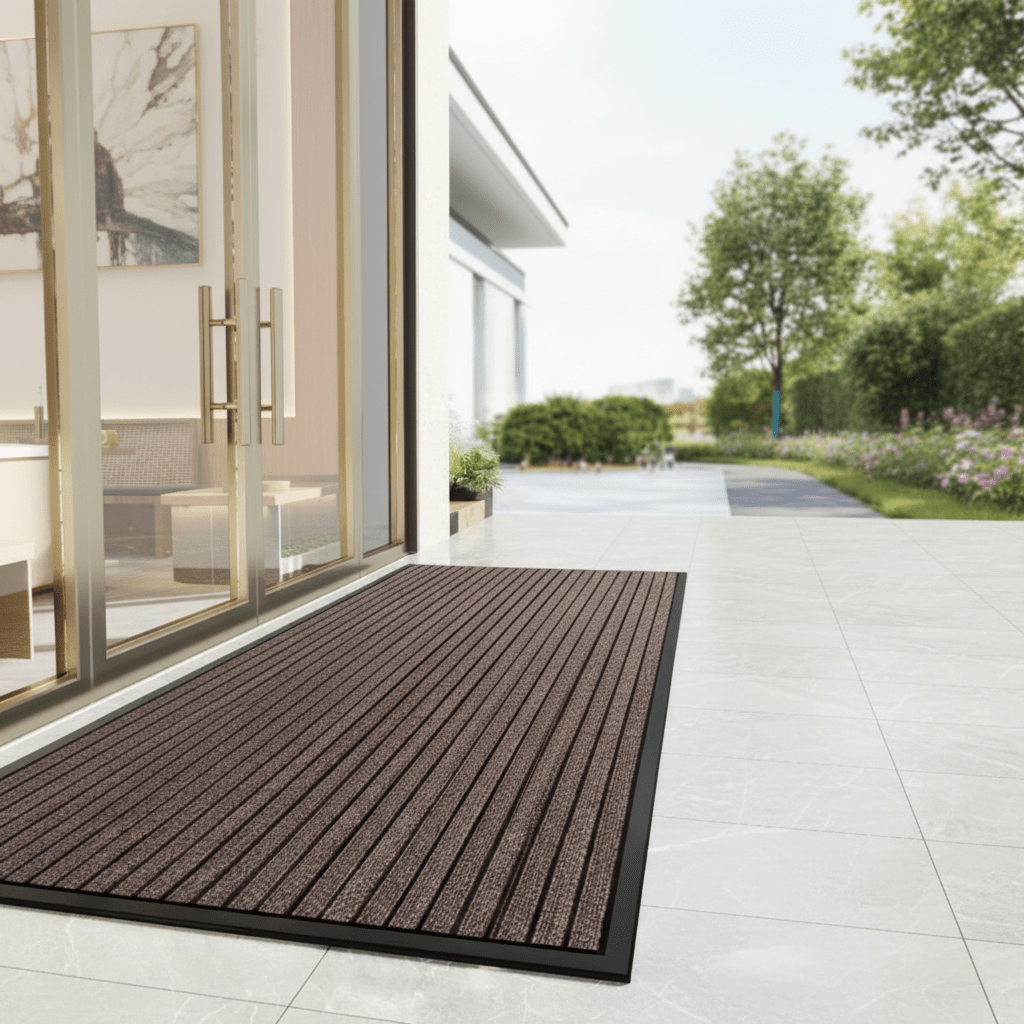 Deurmat met antislip onderkant en vuilopvangende functie