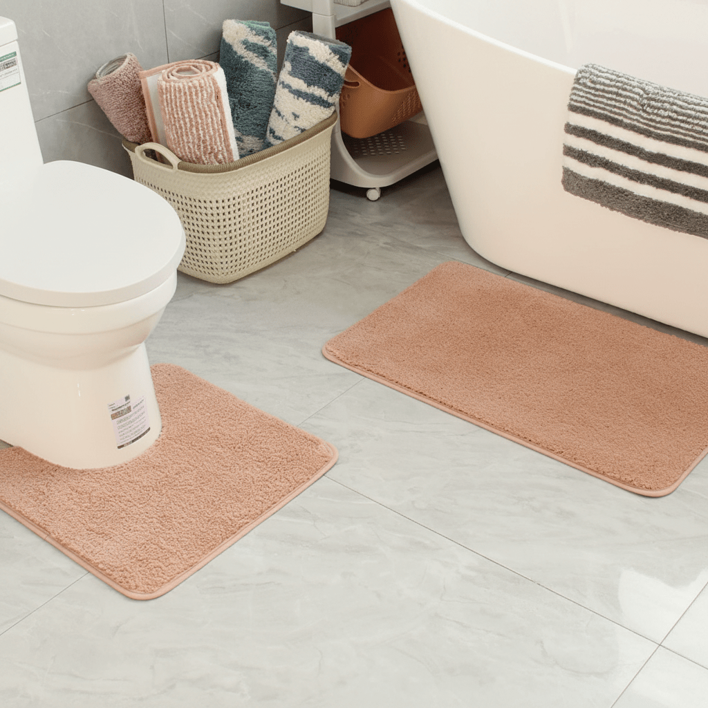 Microvezel badmat met antislip – zacht, absorberend en sneldrogend