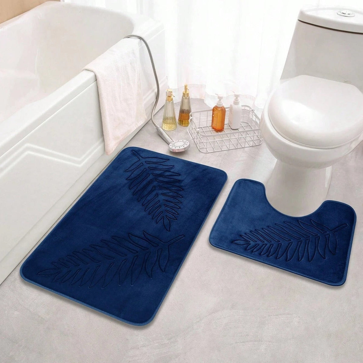 foam badmattenset 2-delig met antislip onderkant