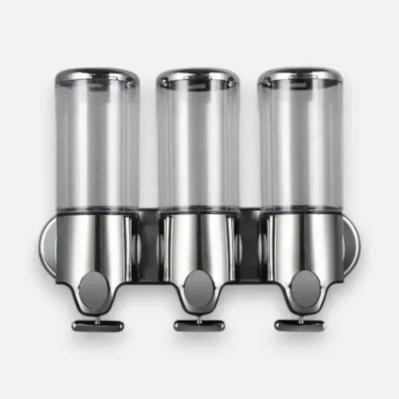 Wandzeepdispenser met 3 Compartimenten – Zonder Boren Monteerbaar