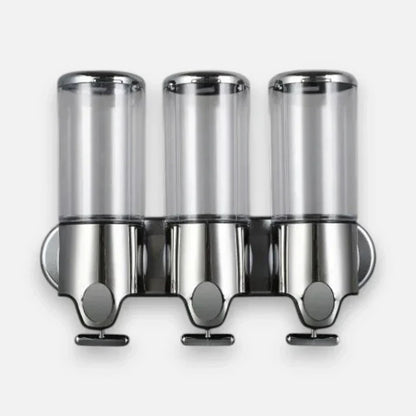 Wandzeepdispenser met 3 Compartimenten – Zonder Boren Monteerbaar