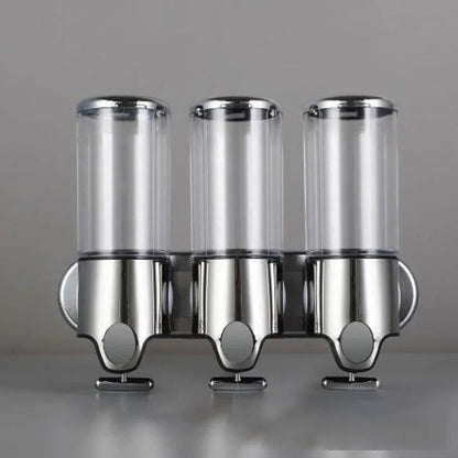 Wandzeepdispenser met 3 Compartimenten – Zonder Boren Monteerbaar