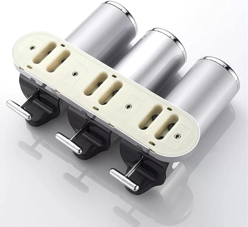 Wandzeepdispenser met 3 Compartimenten – Zonder Boren Monteerbaar