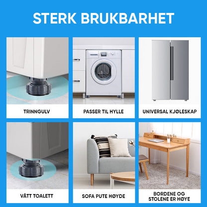 Antitrillingsvoetjes voor Wasmachine, Droger en Koelkast