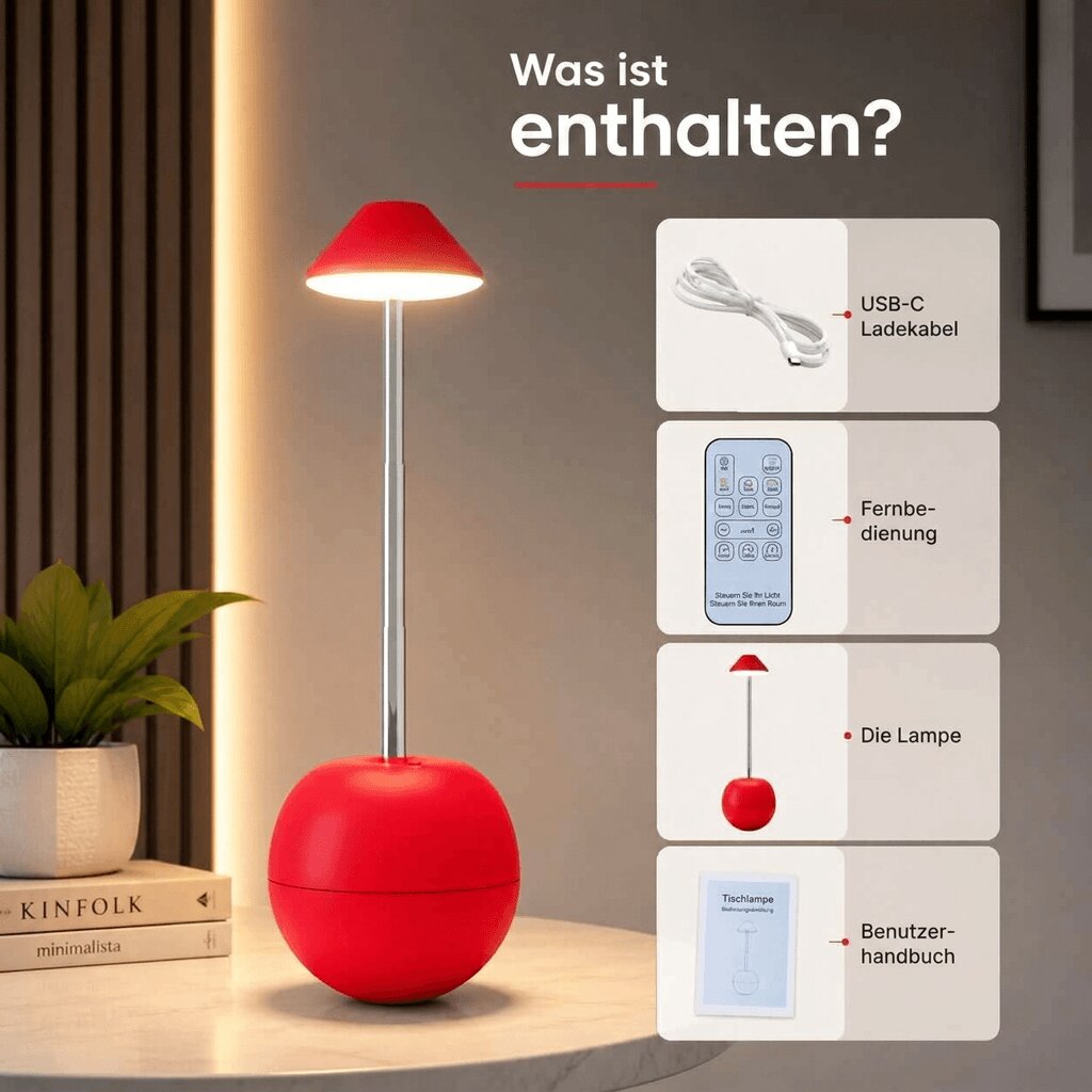 LED tafellamp met afstandsbediening en USB-aansluiting
