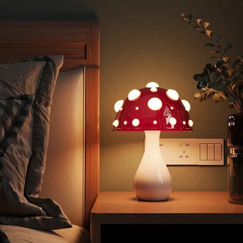 LED tafellamp paddenstoelvorm – sfeervolle dimbare verlichting