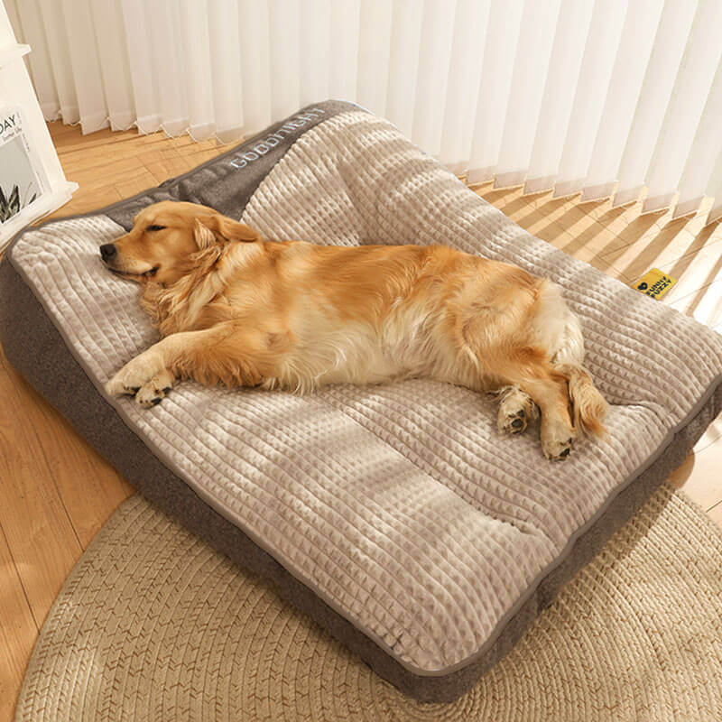 Orthopedisch hondenkussen met hoofdkussen – Memory Foam voor grote honden