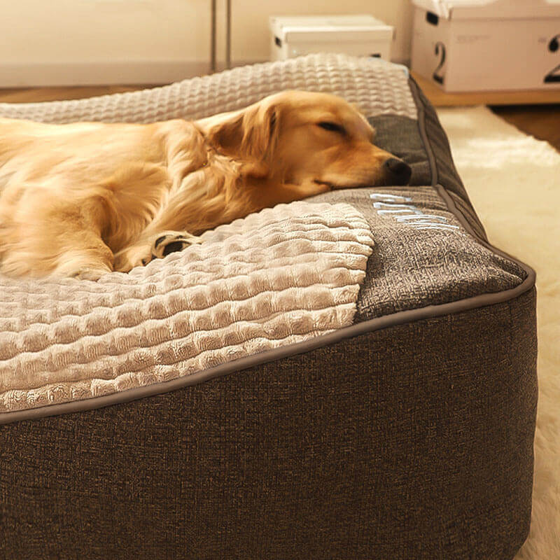 Orthopedisch hondenkussen met hoofdkussen – Memory Foam voor grote honden
