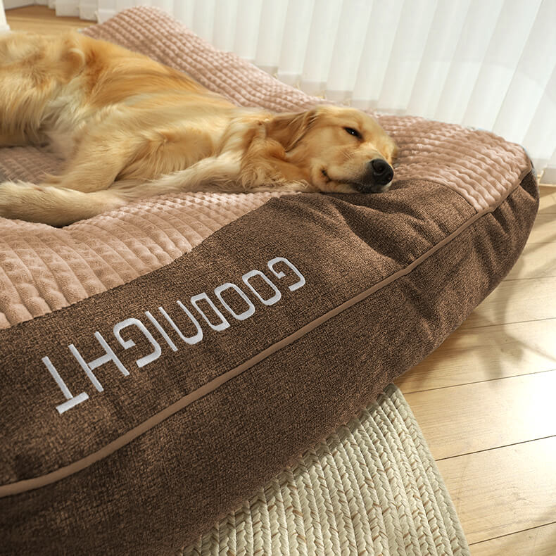 Orthopedisch hondenkussen met hoofdkussen – Memory Foam voor grote honden