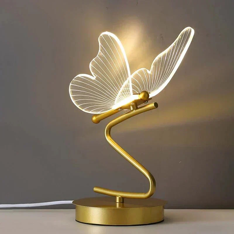 LED tafellamp van ijzer en acryl – compact modern design