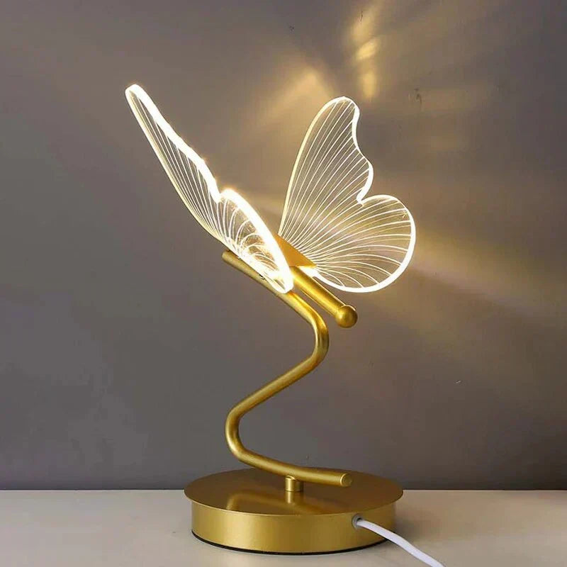 LED tafellamp van ijzer en acryl – compact modern design
