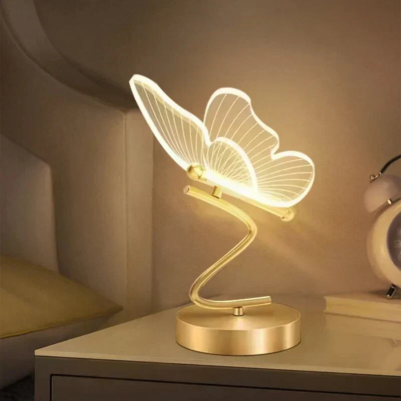 LED tafellamp van ijzer en acryl – compact modern design