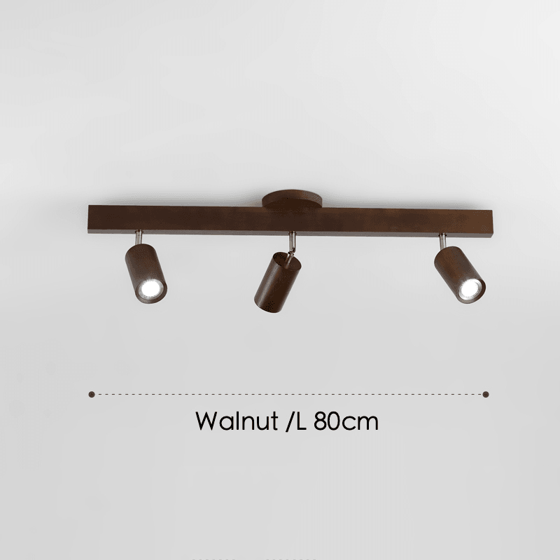 Houten plafondlamp verstelbaar – minimalistisch warmwit licht