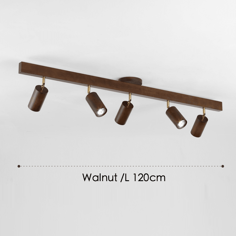 Houten plafondlamp verstelbaar – minimalistisch warmwit licht