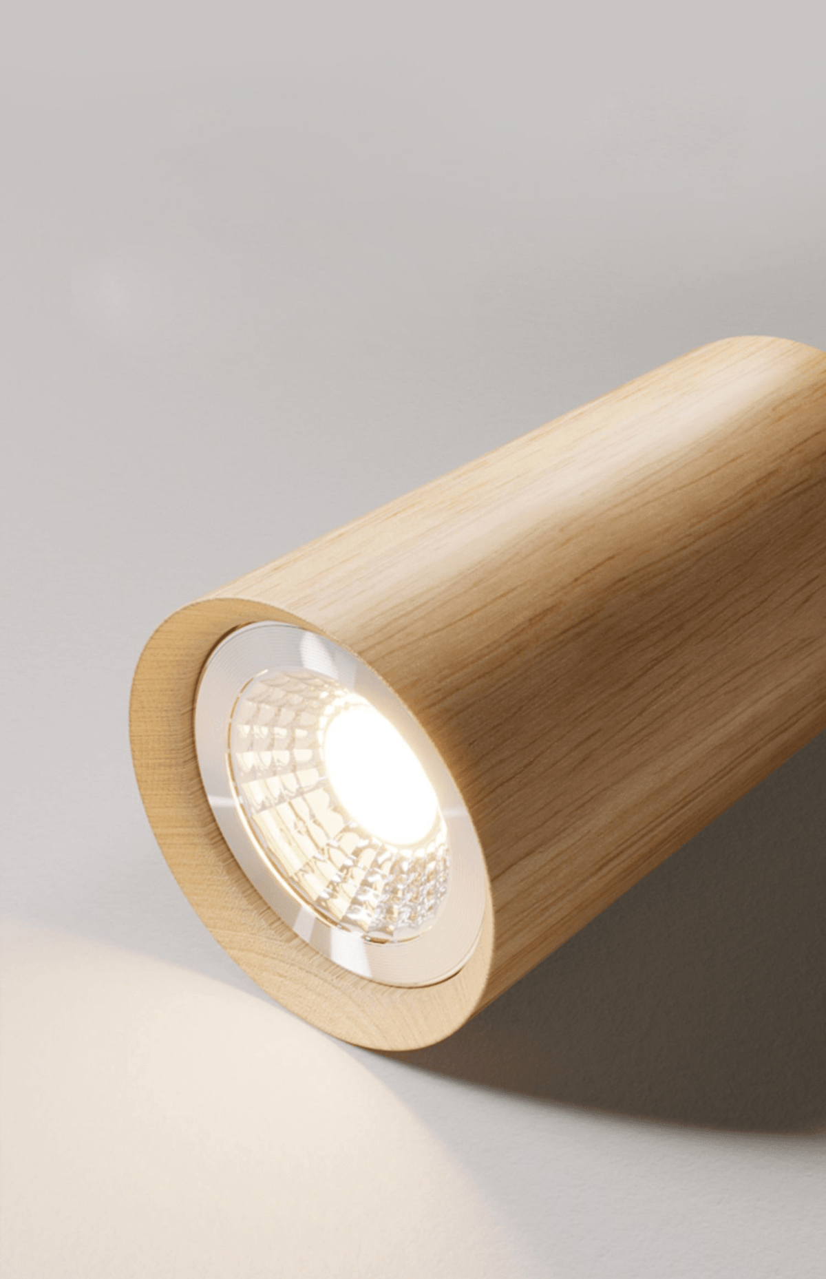 Houten plafondlamp verstelbaar – minimalistisch warmwit licht