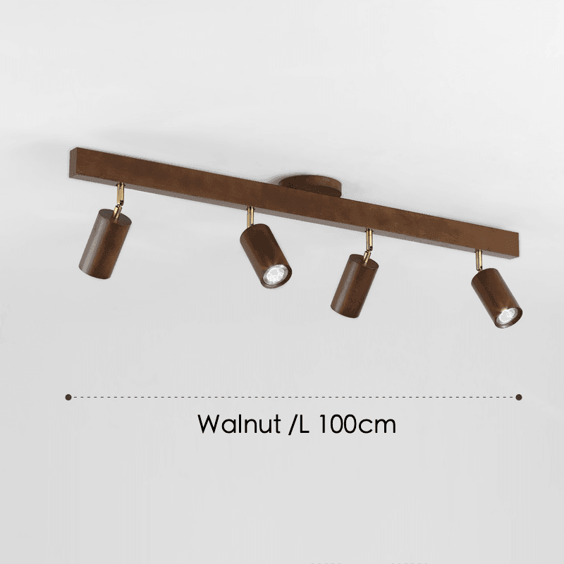 Houten plafondlamp verstelbaar – minimalistisch warmwit licht