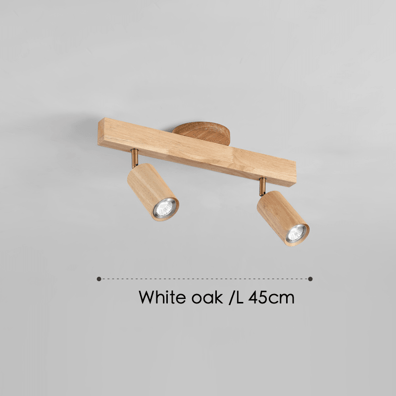 Houten plafondlamp verstelbaar – minimalistisch warmwit licht