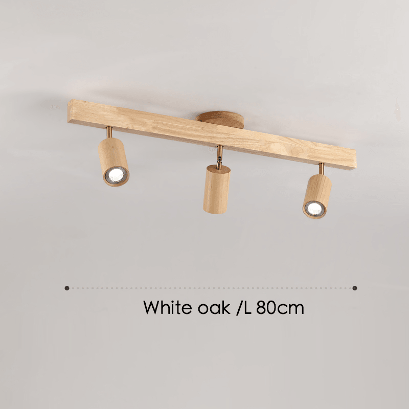 Houten plafondlamp verstelbaar – minimalistisch warmwit licht
