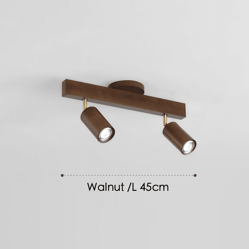 Houten plafondlamp verstelbaar – minimalistisch warmwit licht