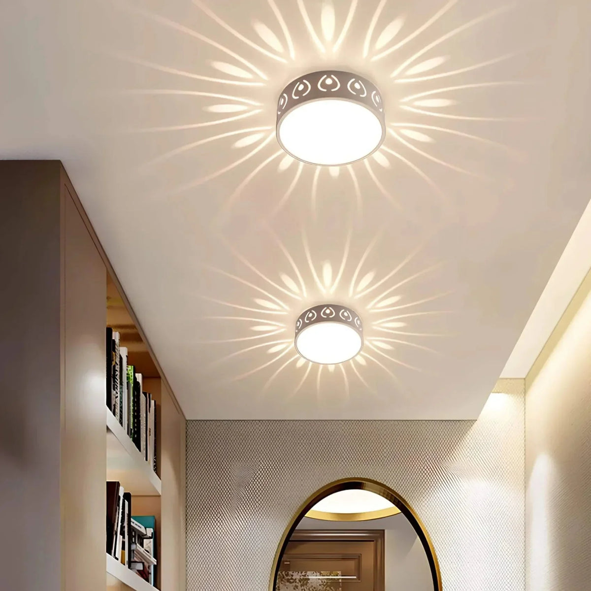 LED Plafondlamp Kristal Acryl met decoratief lichtpatroon