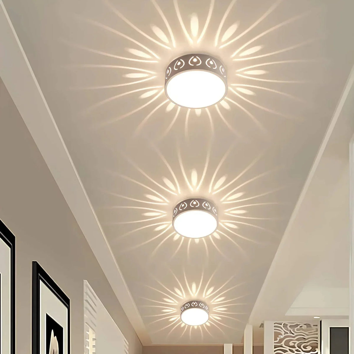 LED Plafondlamp Kristal Acryl met decoratief lichtpatroon
