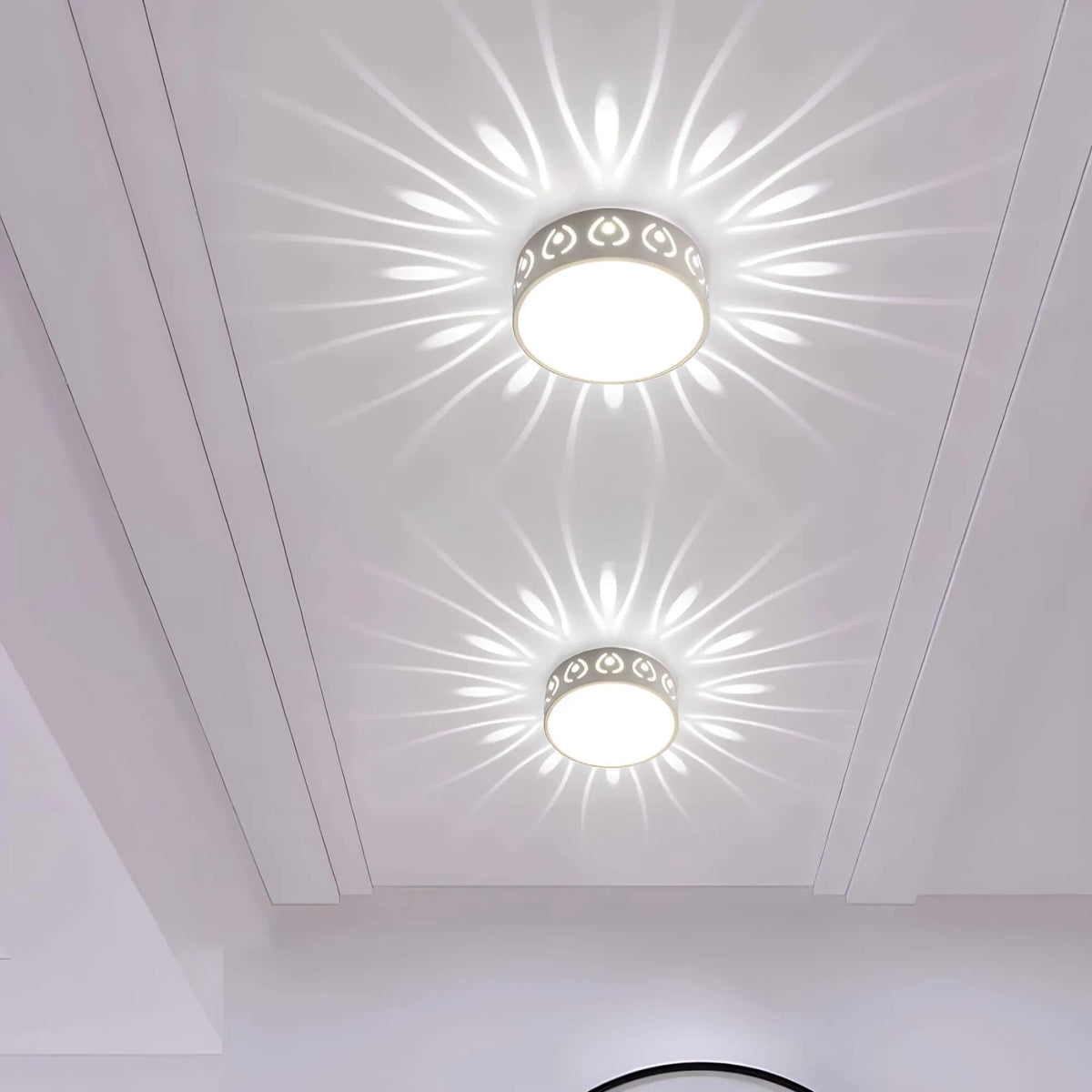 LED Plafondlamp Kristal Acryl met decoratief lichtpatroon
