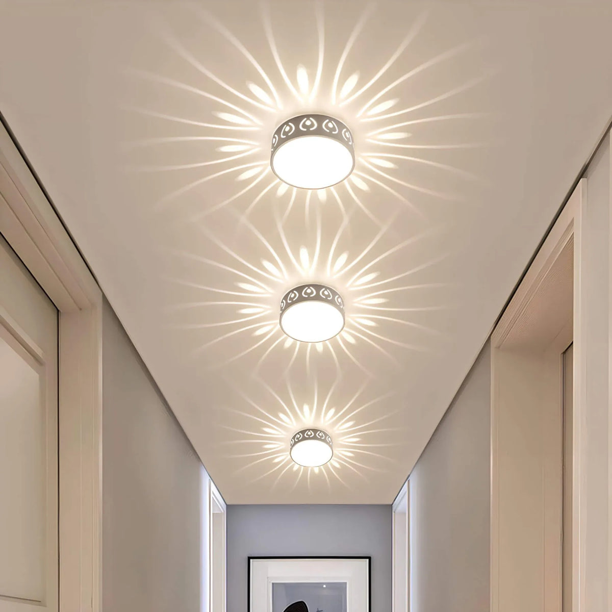 LED Plafondlamp Kristal Acryl met decoratief lichtpatroon