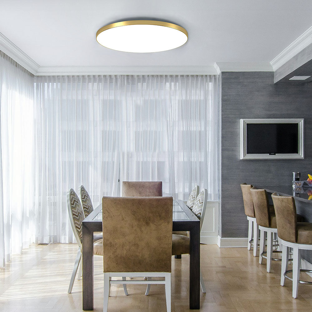 Ronde LED plafondlamp plat – modern voor woon- en slaapkamer
