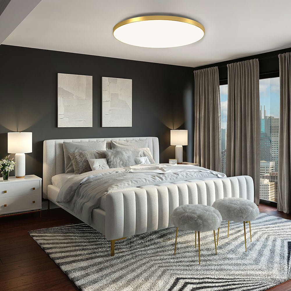 Ronde LED plafondlamp plat – modern voor woon- en slaapkamer