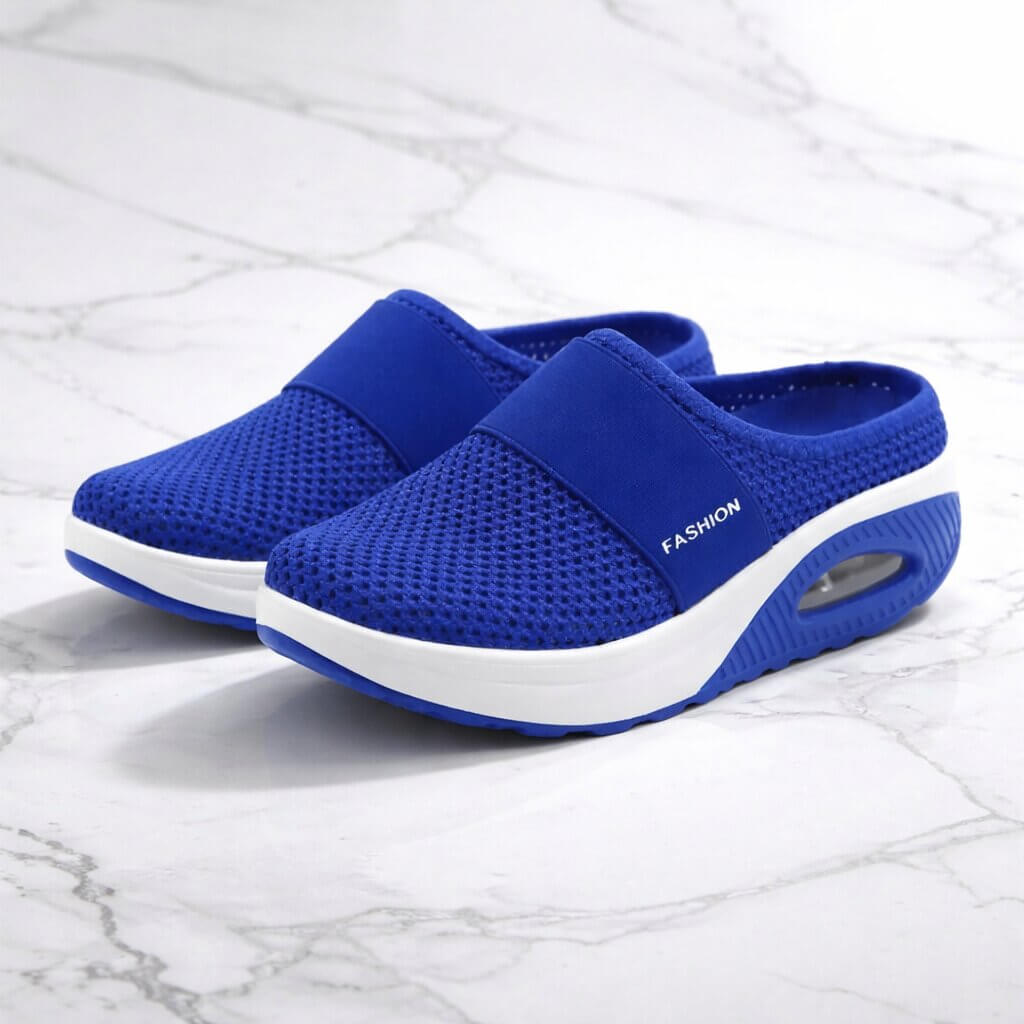 Instap pantoffels met luchtzool – licht en ademend huisschoeisel
