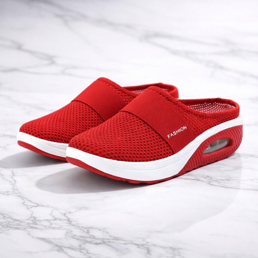 Instap pantoffels met luchtzool – licht en ademend huisschoeisel