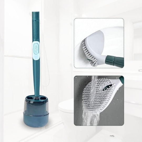 Hygiënische WC-borstel met Ingebouwde Reinigingsmiddelendispenser