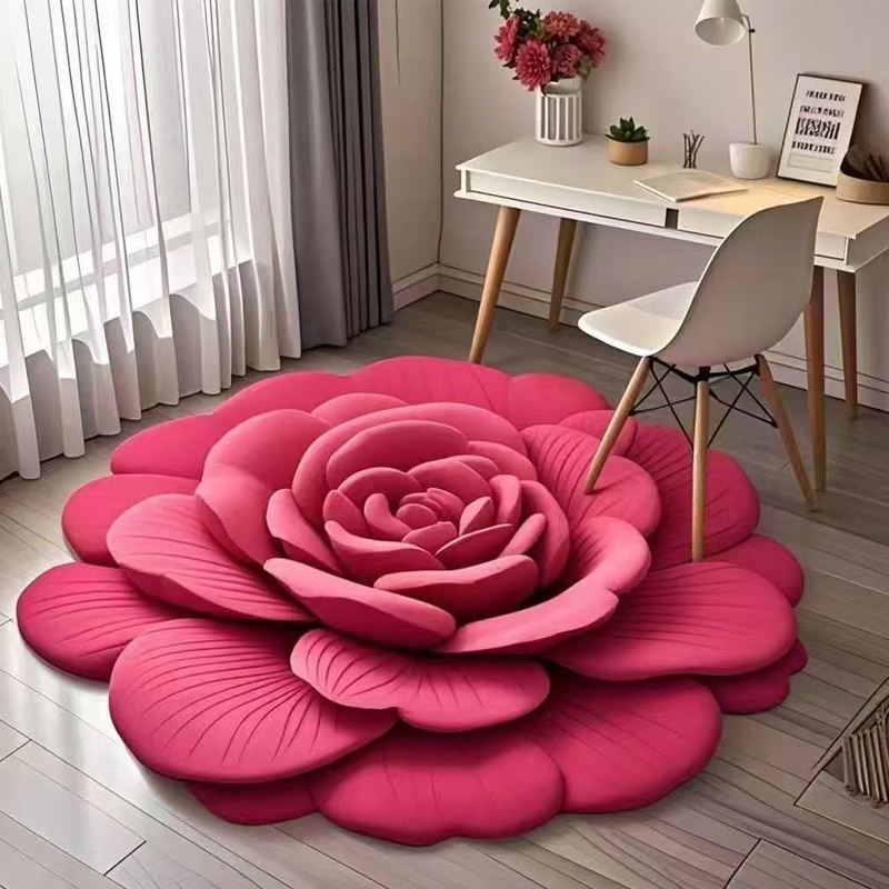 Vloermat met bloemenprint – pluche of diatomiet, antislip