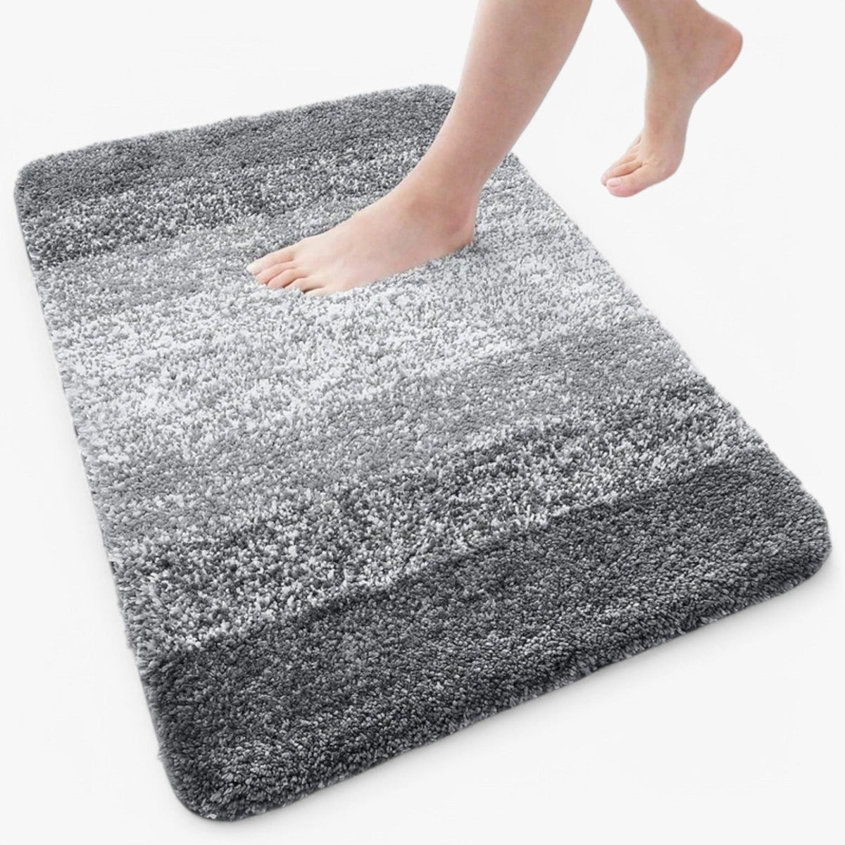 Badmat met antislip basis en sneldrogende microvezels