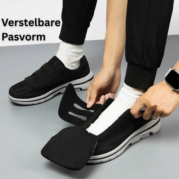 Brede schoenen met klittenband voor gevoelige voeten – extra comfort