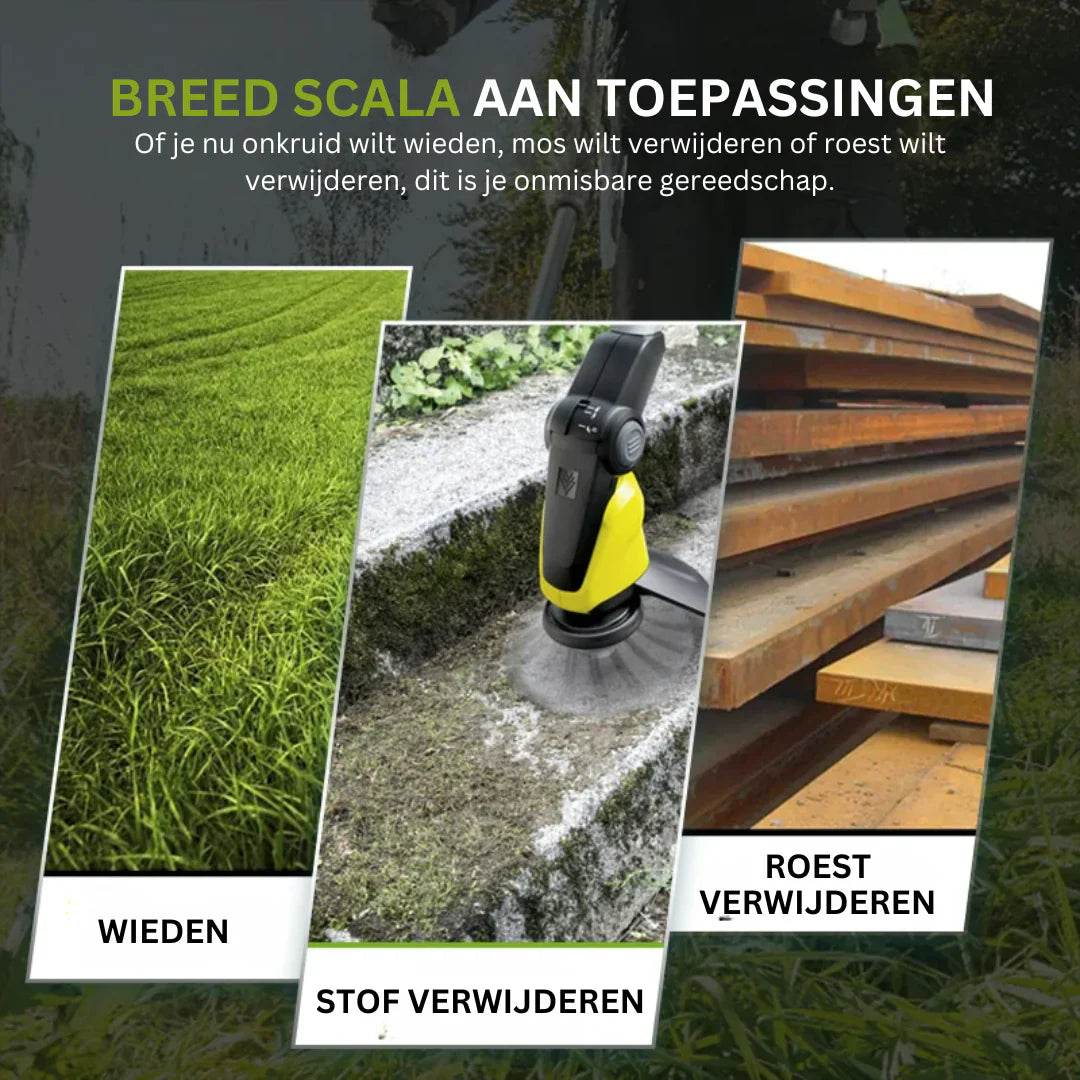 Precisie Grastrimmer met Snelwisselsysteem voor Gazononderhoud